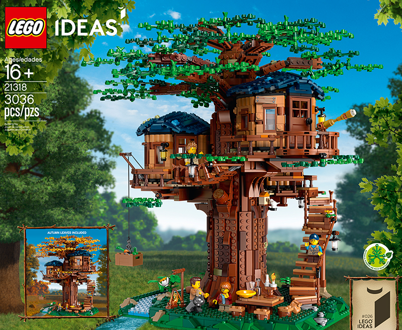 Illustration for article titled The New Lego Ideas Treehouse Has Leaves Made Of Real Plants